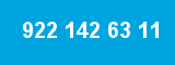 922 142 63 11 922 142 63 11